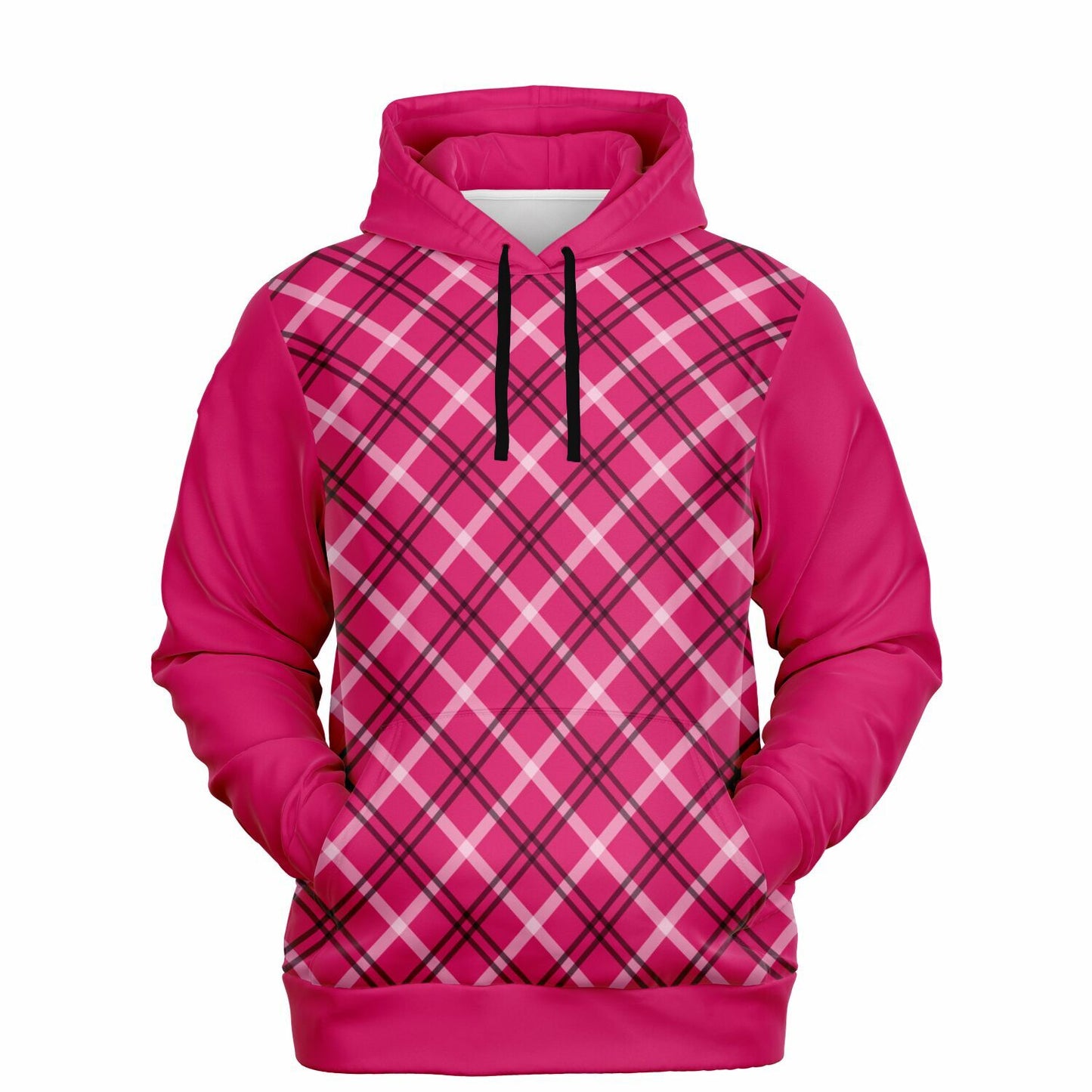 Crimson Check Hoodie