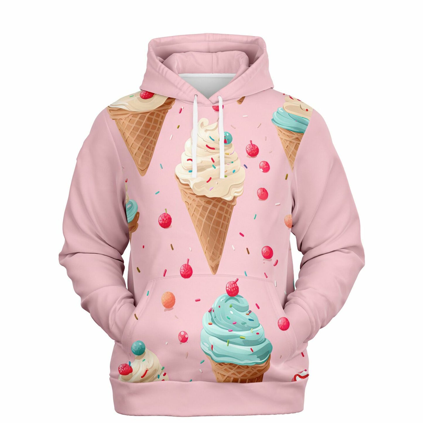 Icecream On Pink Hoodie