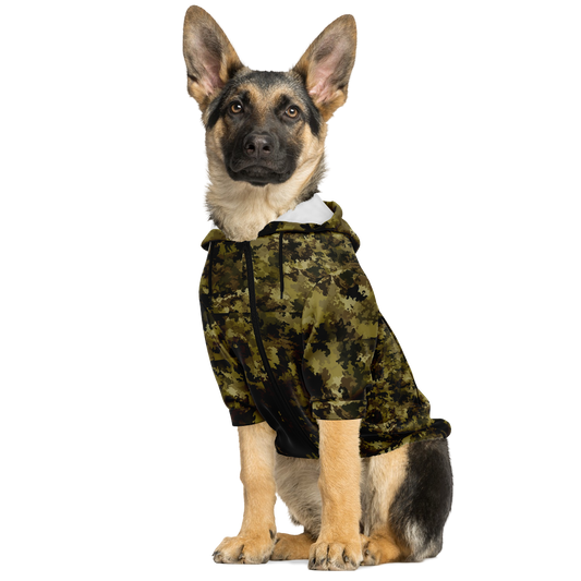 Forest Camo Dog Hoodie