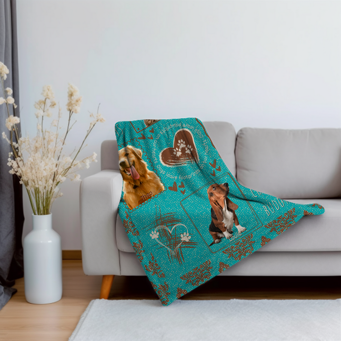 Four Image Velveteen Plush Blanket