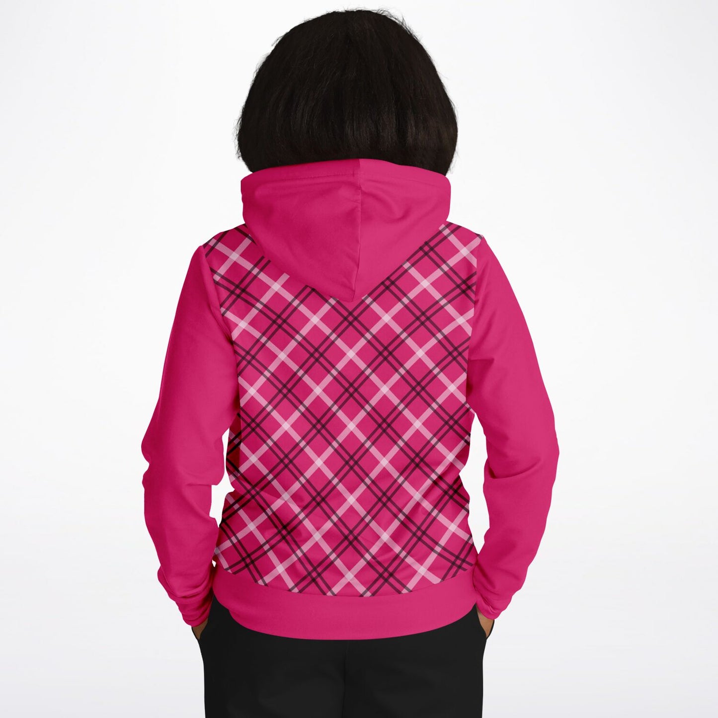 Crimson Check Hoodie