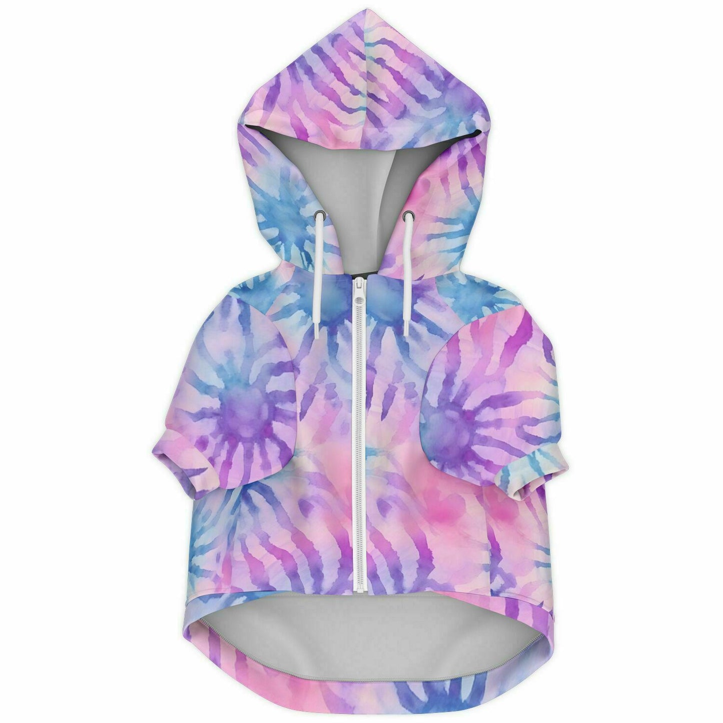 Tie Dye In Purple Dog Hoodie