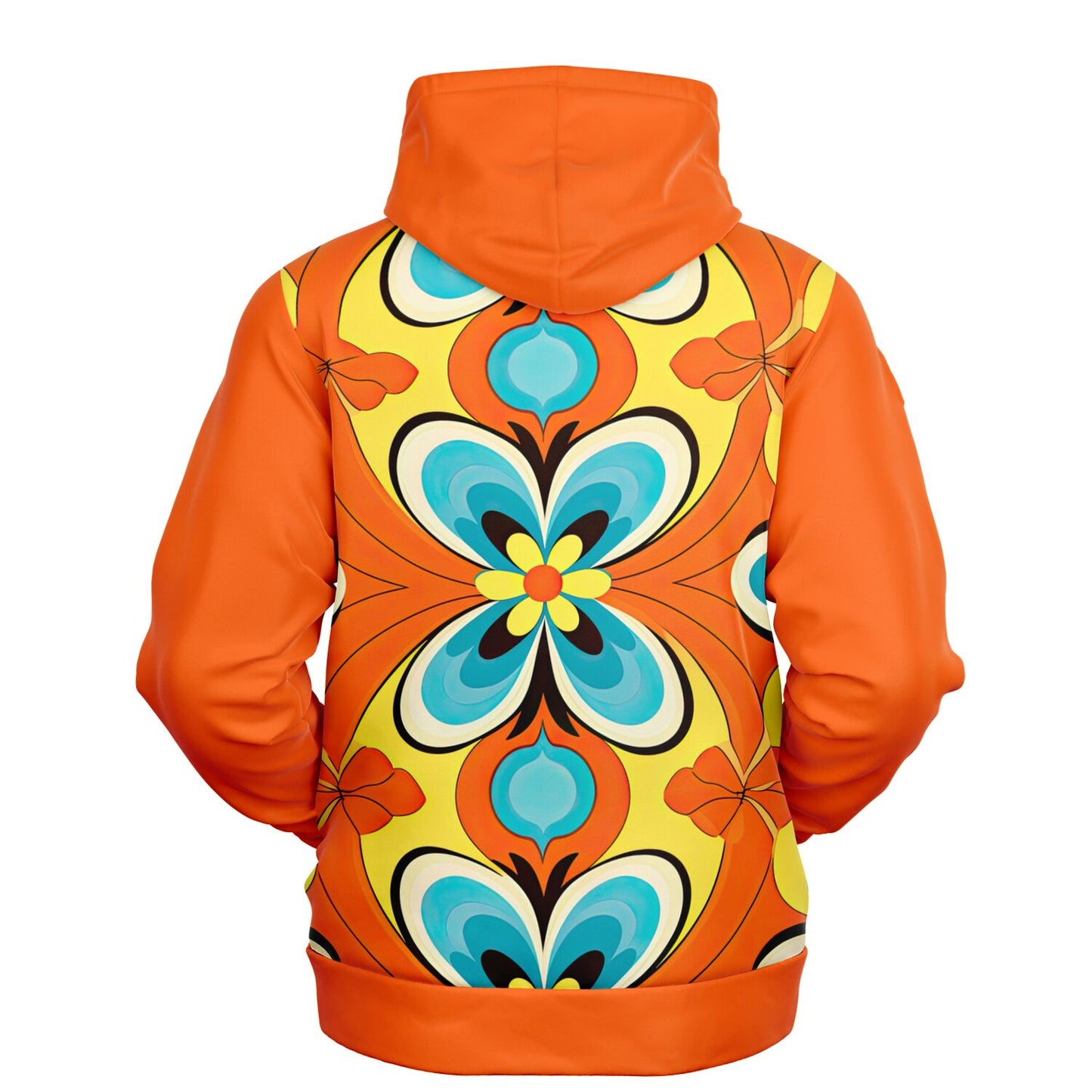 Bright Retro Orange Hoodie