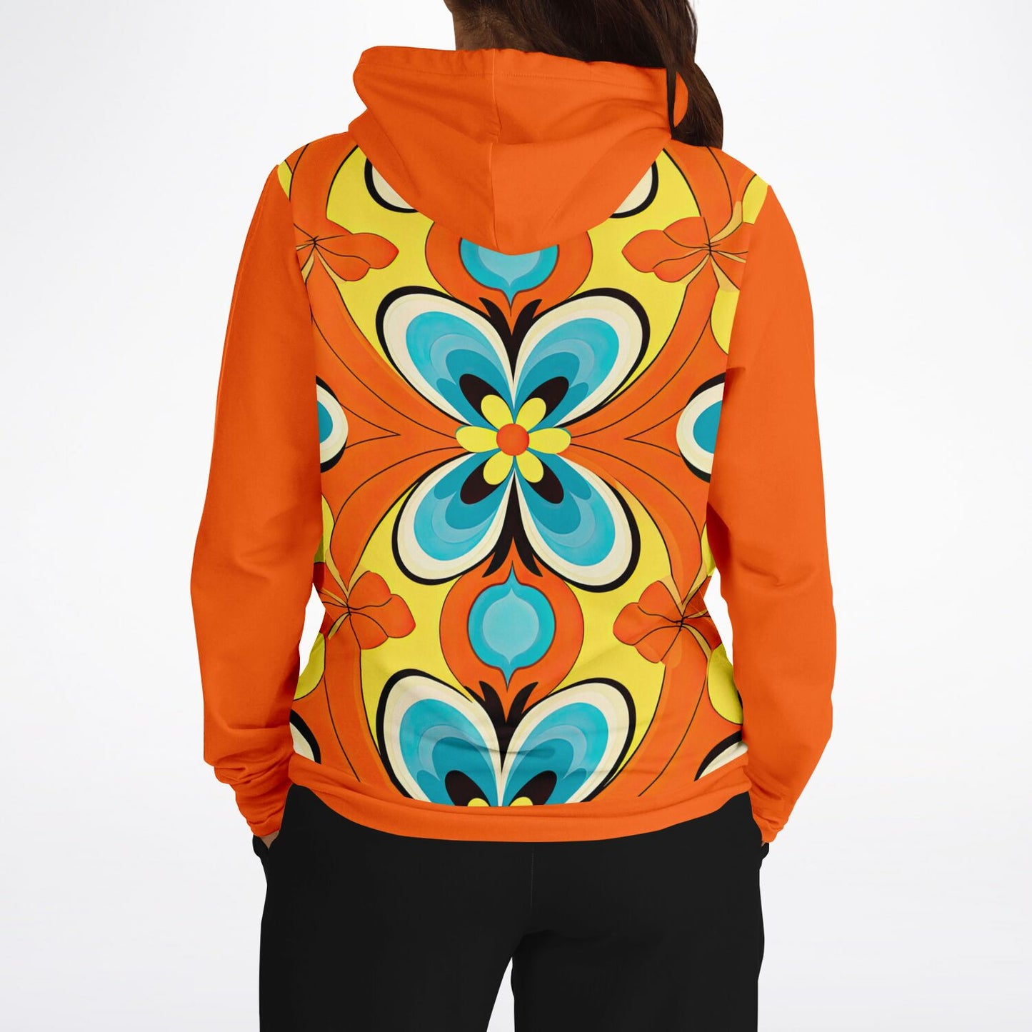 Bright Retro Orange Hoodie