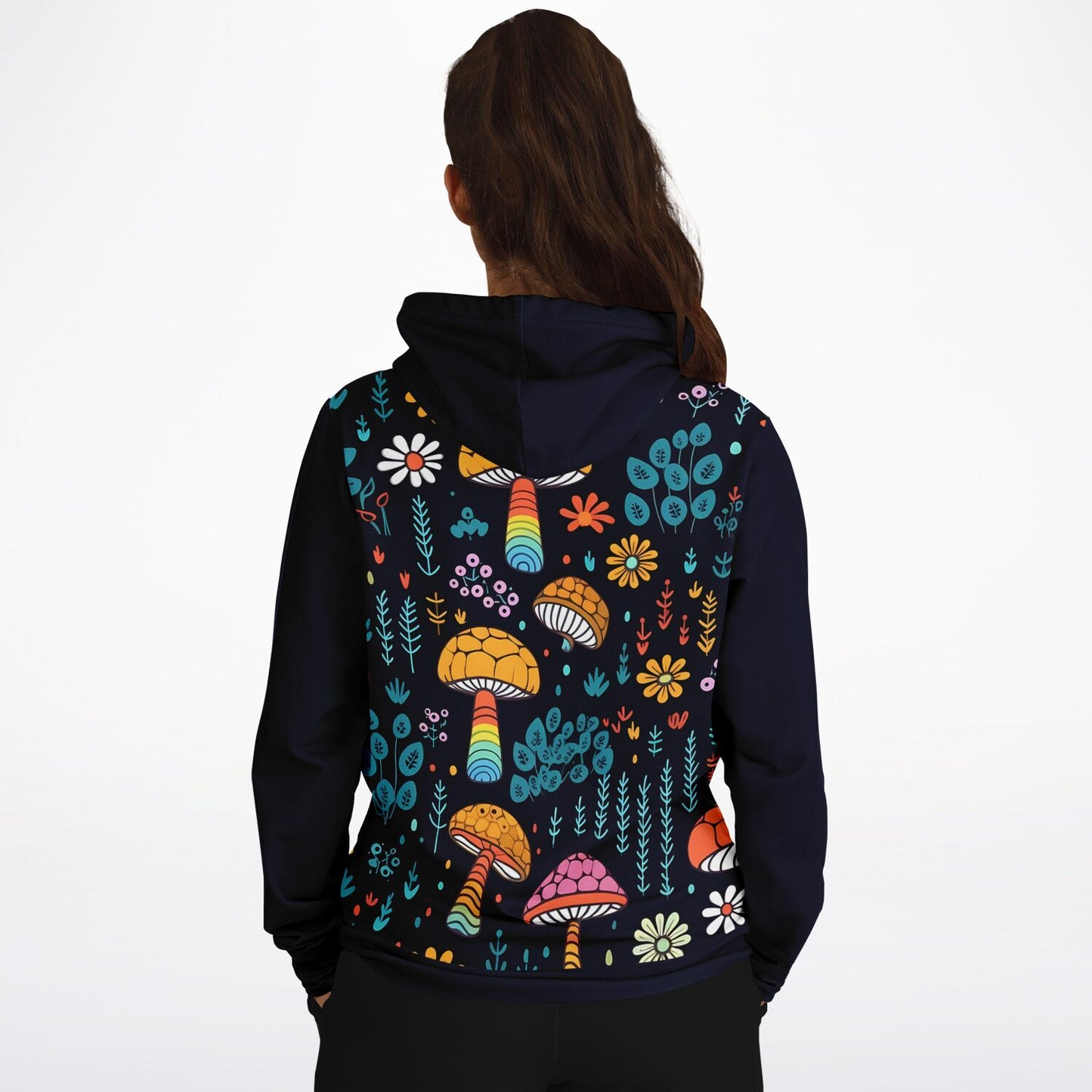 Mushrooms Black Hoodie