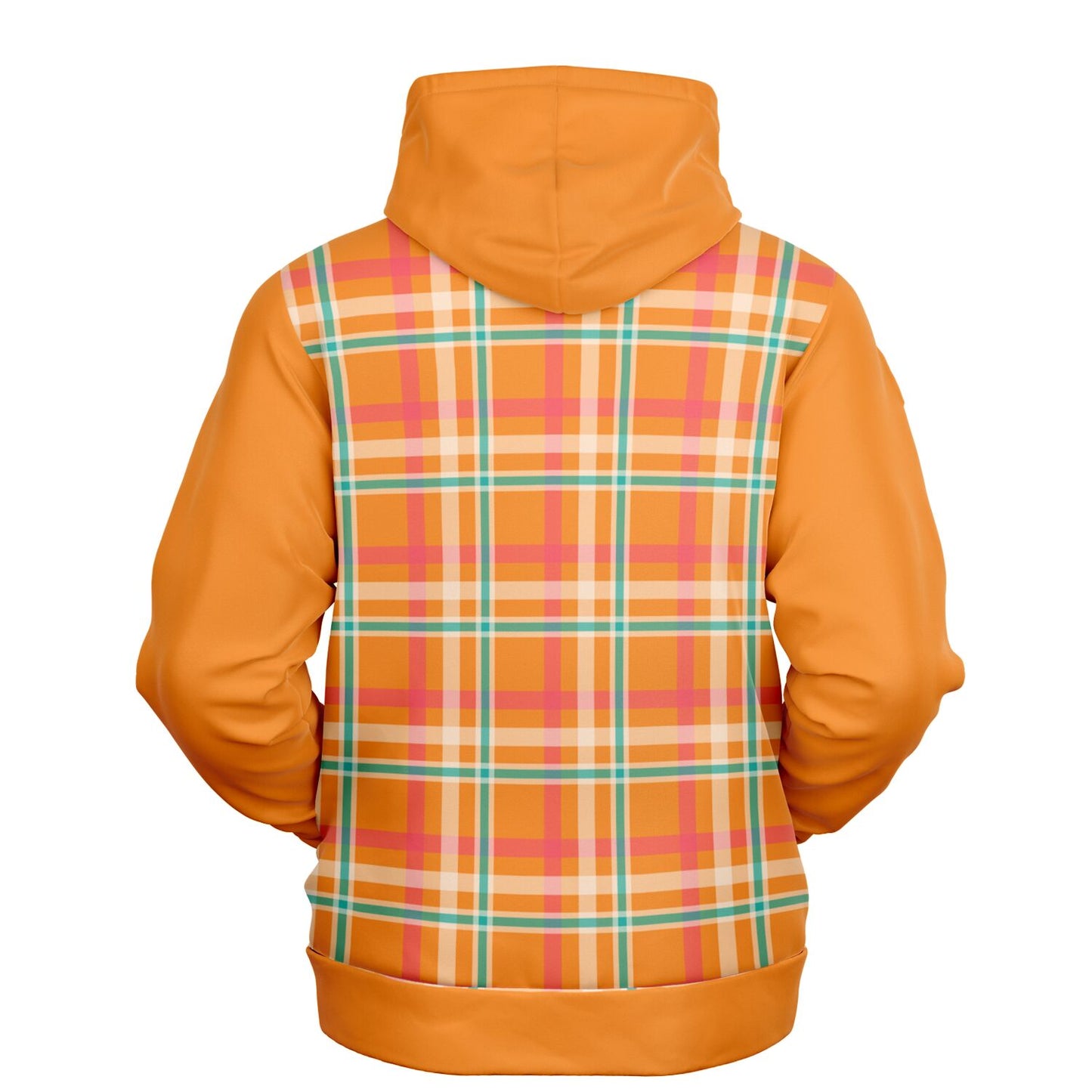 Summer Plaid Orange Hoodie