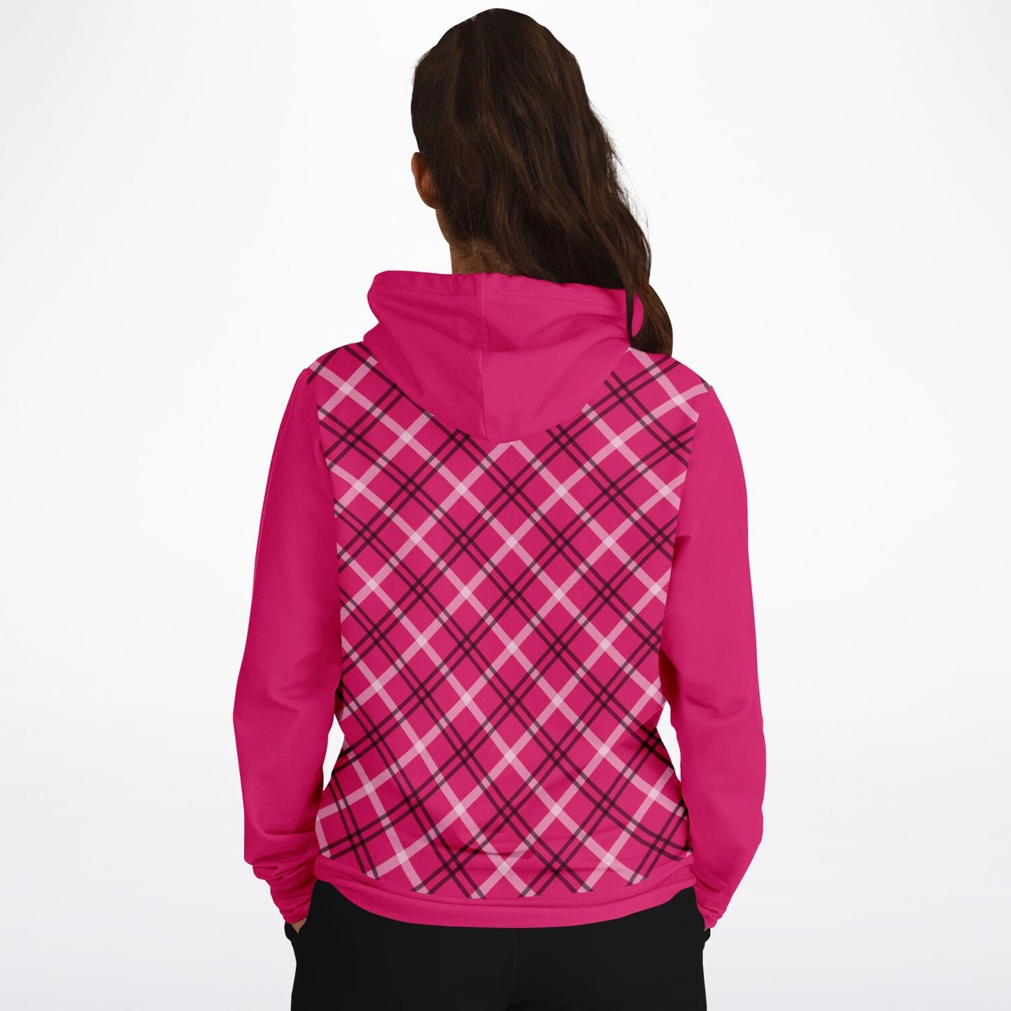 Crimson Check Hoodie