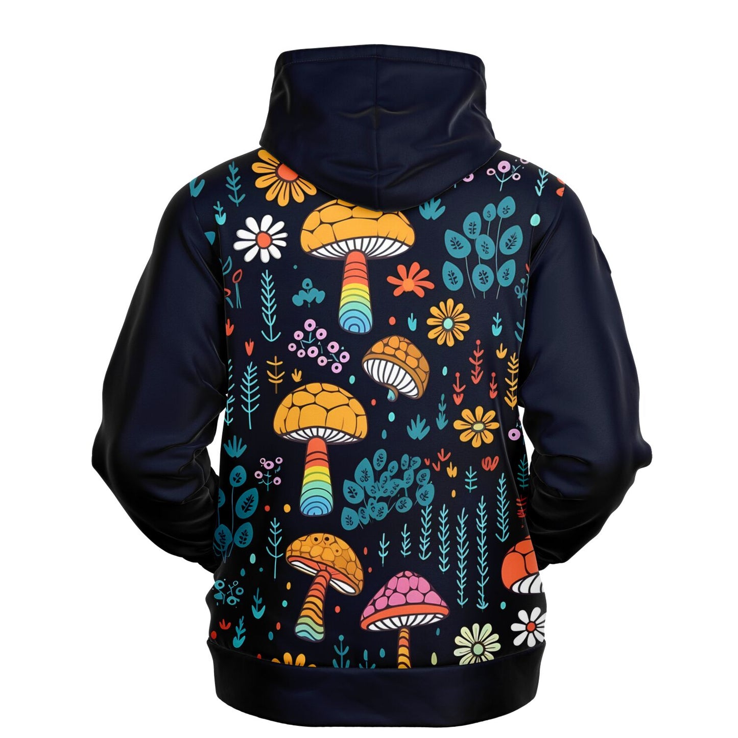 Mushrooms Black Hoodie