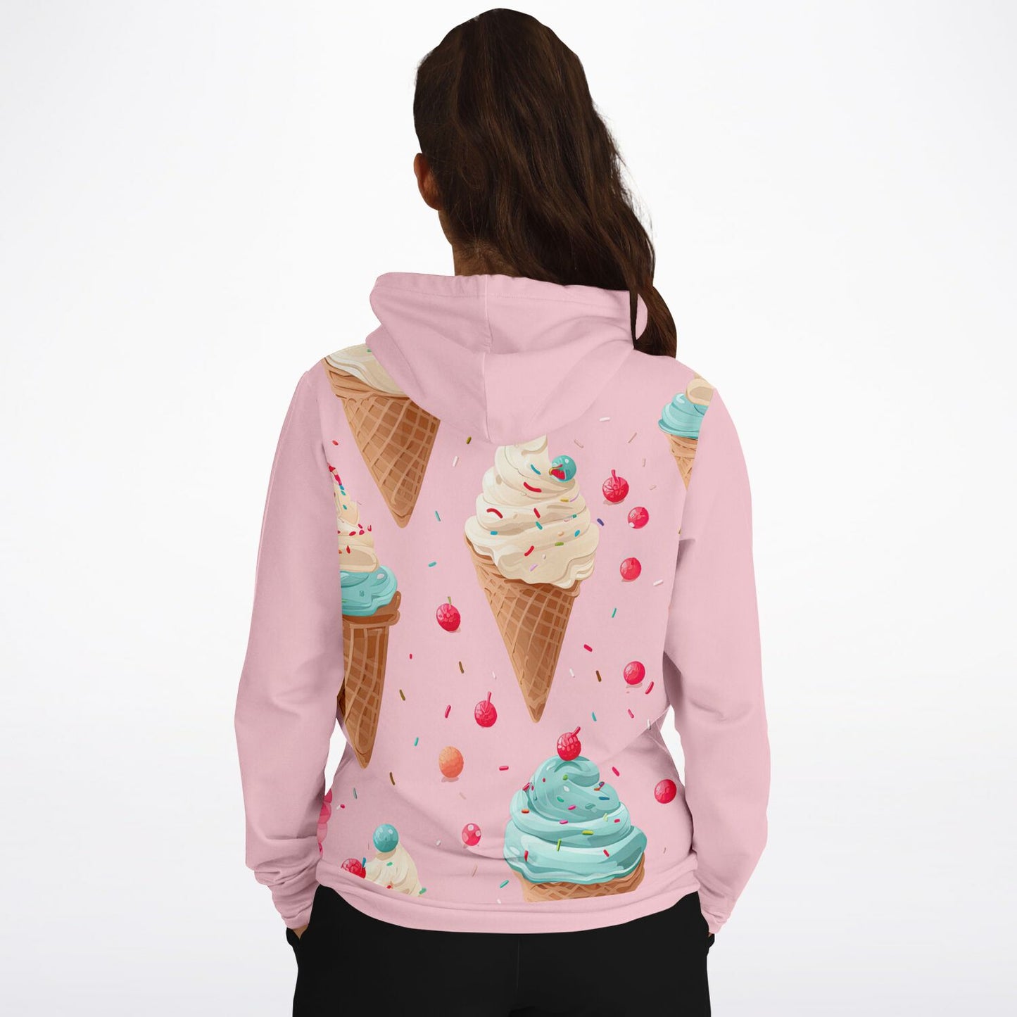 Icecream On Pink Hoodie