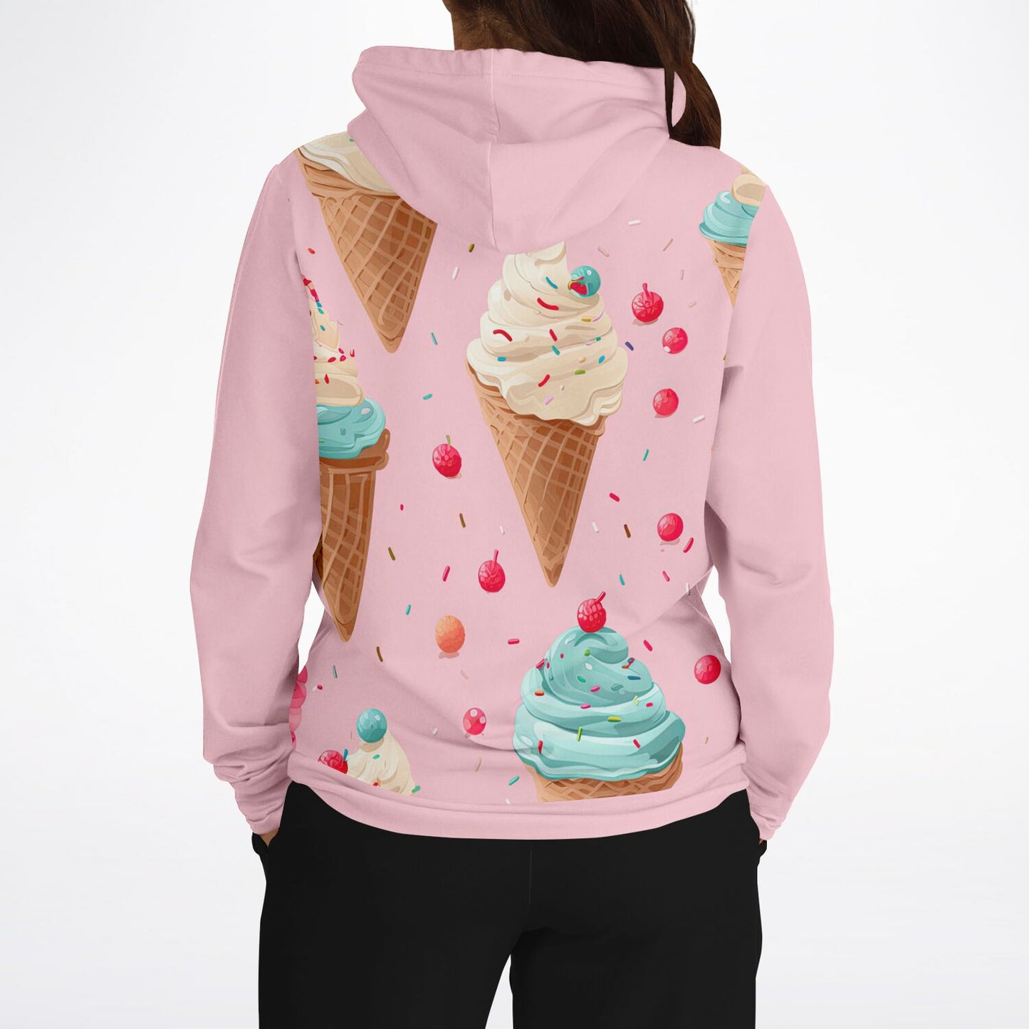 Icecream On Pink Hoodie