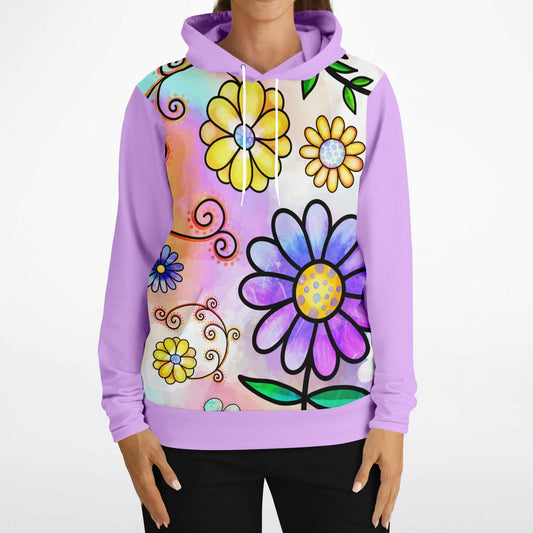 Fantasy Floral Lavender Hoodie