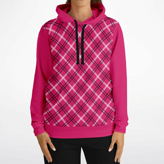 Crimson Check Hoodie