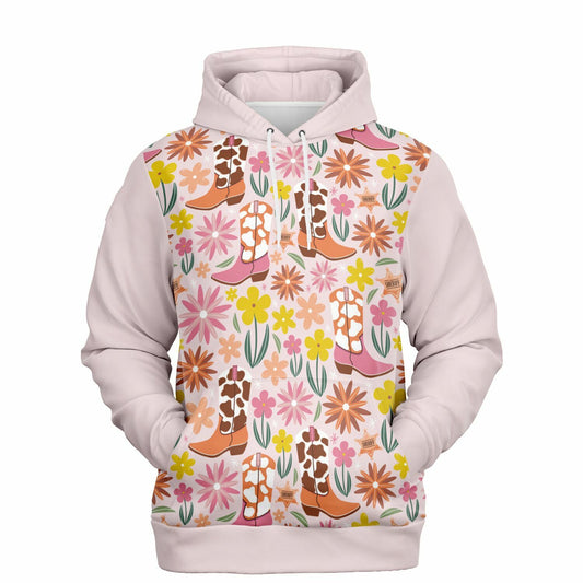 Cowgirl Boots and Flowers Hoodie