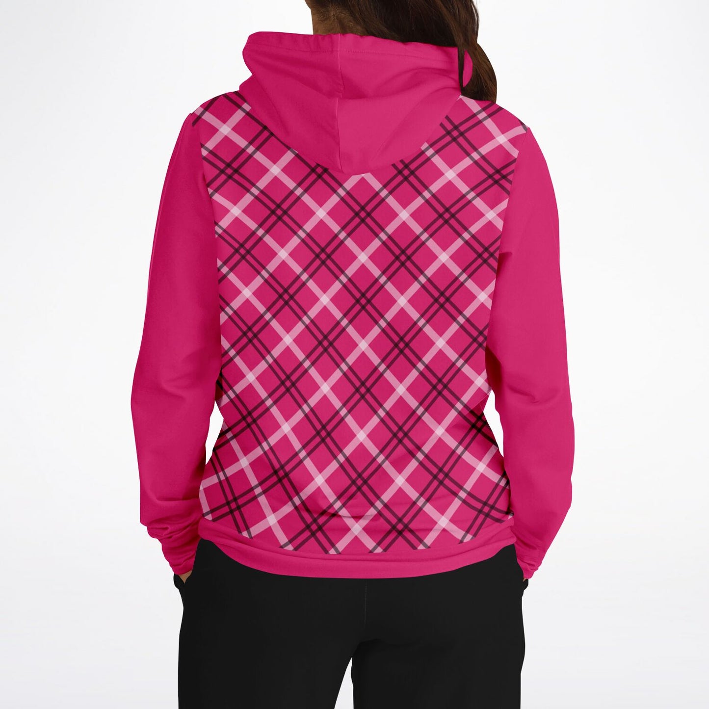 Crimson Check Hoodie