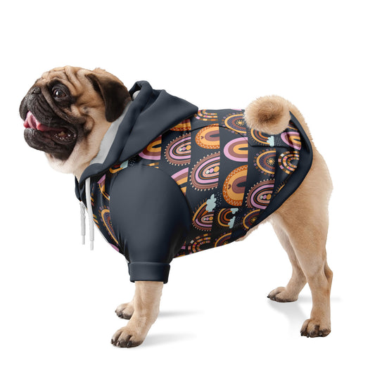 Rainbow Dog Zip-Up Hoodie